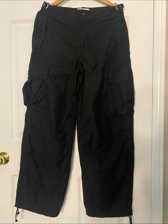 TNA Pants - TNA Black Utility Cargo Pants with Wide Legs #14